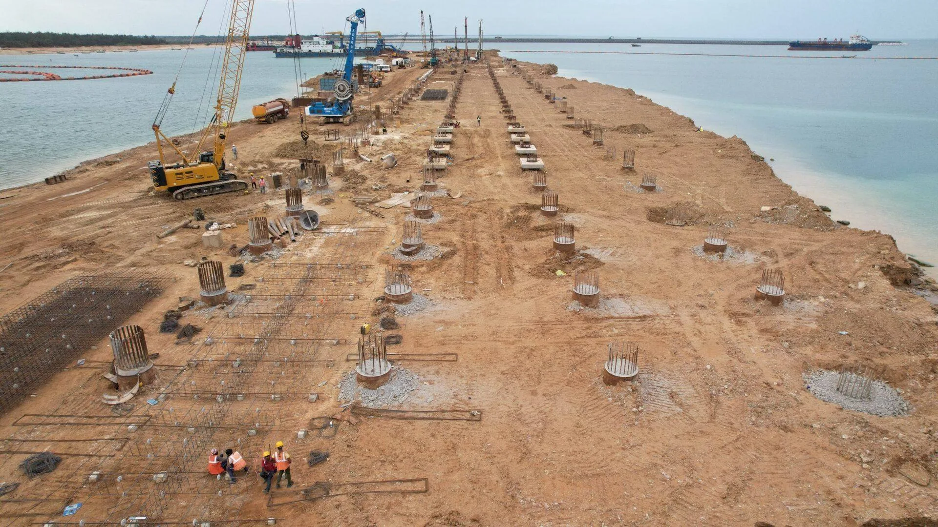 Concrete marine structure and foundation works