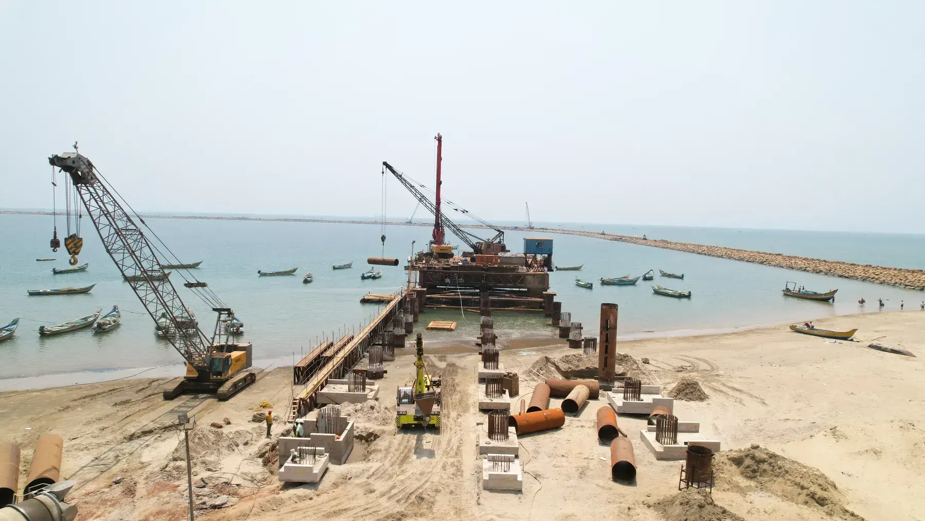 Port infrastructure works