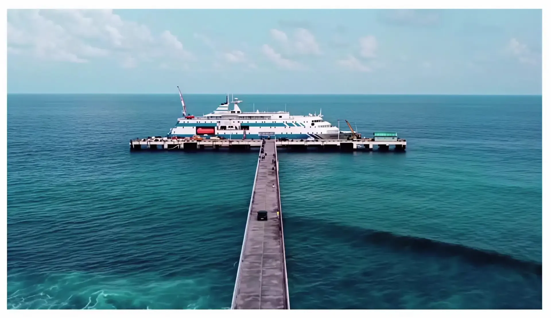 RCC Jetty on bored piles, Minicoy Island